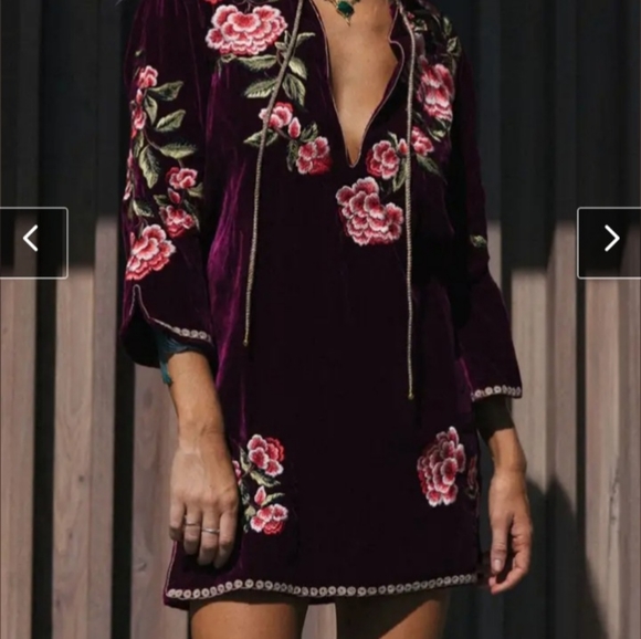 Chasing Unicorns Purple Floral Mini Dress - Picture 3 of 11